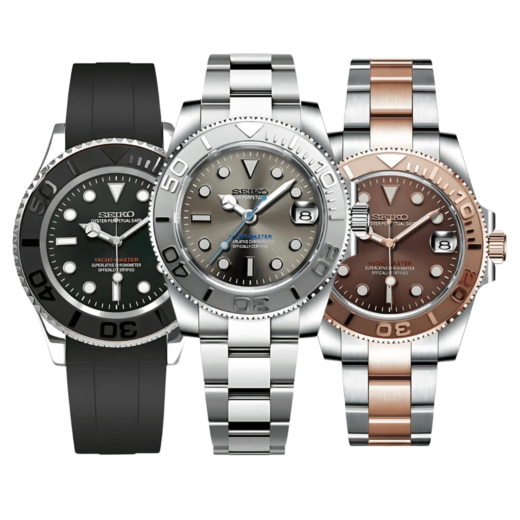 オマージュウォッチYacht-Master Modded Seiko Yachtmaster Homage Diver: Timeless Elegance