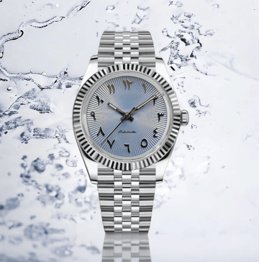 Datejust Mod Light Blue Arabic