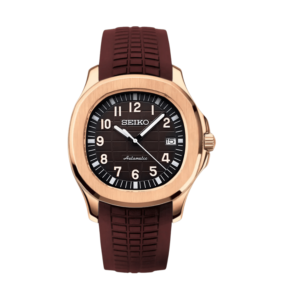 Seiko Mod Aquanaut Rose Chocolate – NeoLux Watch Co