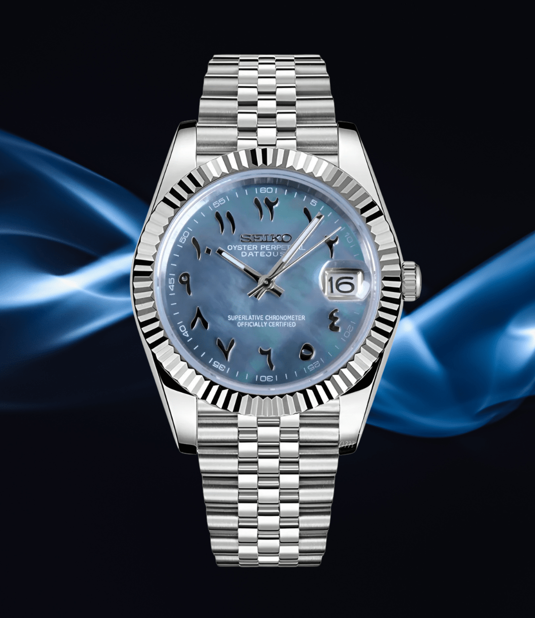 Seiko Mod Datejust Arabic Cosmos