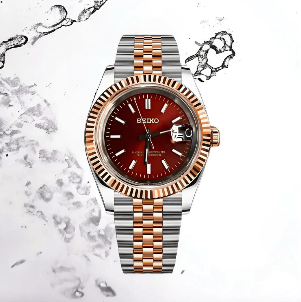 Seiko Datejust Twotone Red