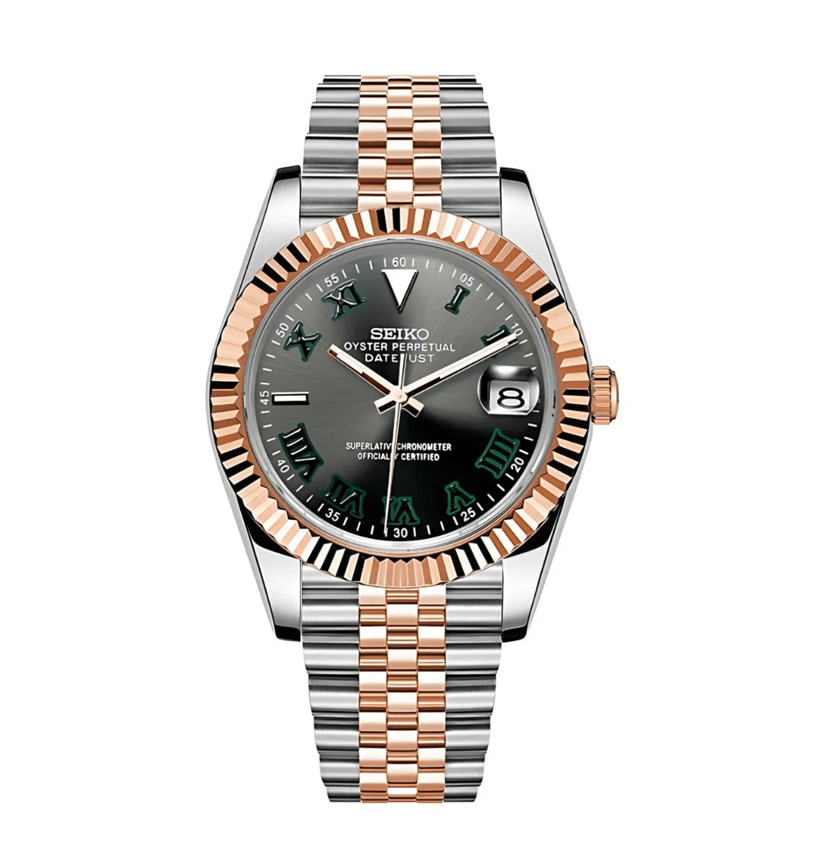 Seiko Mod Datejust Wimbledon Two - Tone