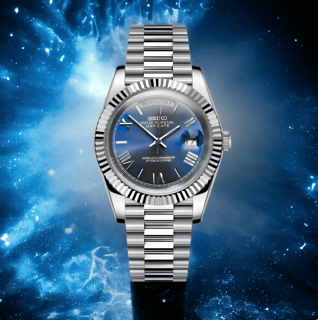 Seiko Day - Date Blue Roman