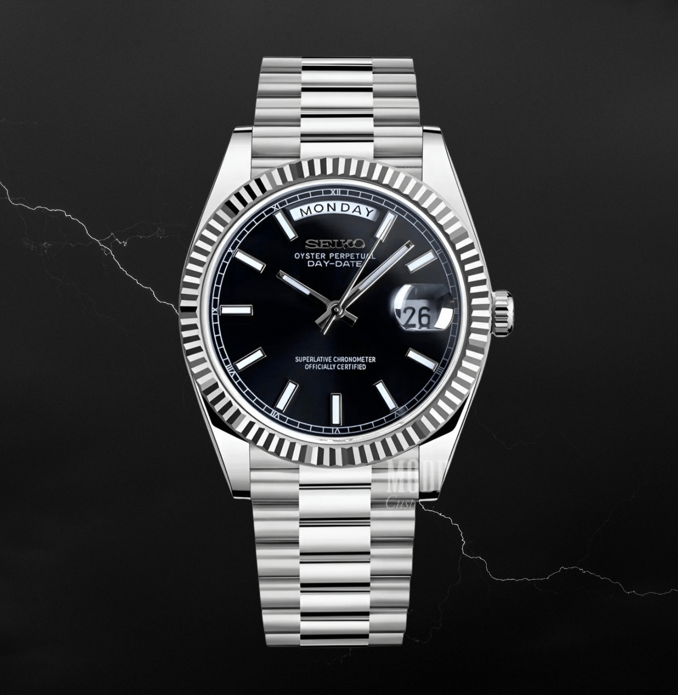 Seiko Mod Day - Date Classic Black