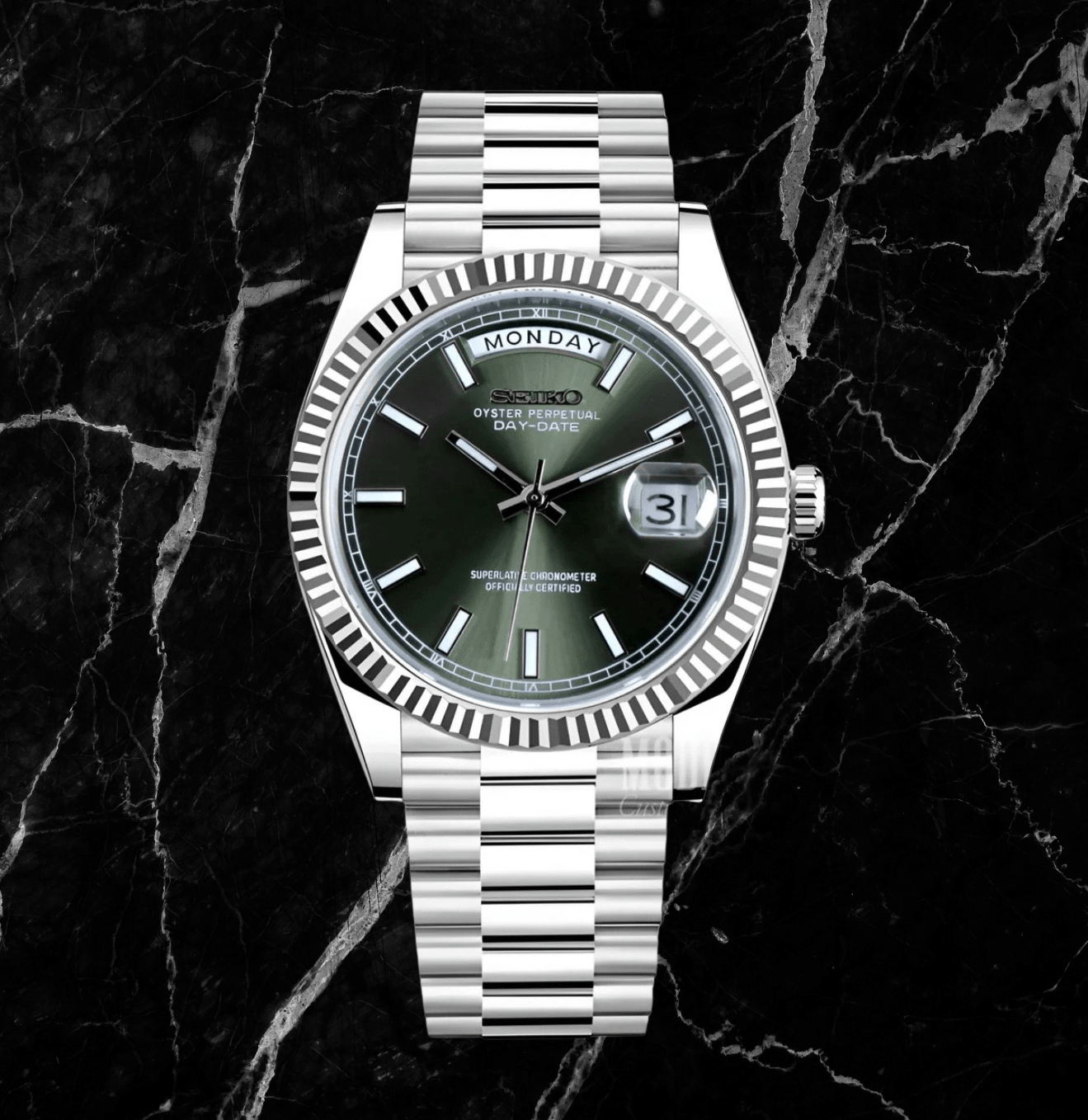 Seiko Mod Day - Date Classic Olive Green