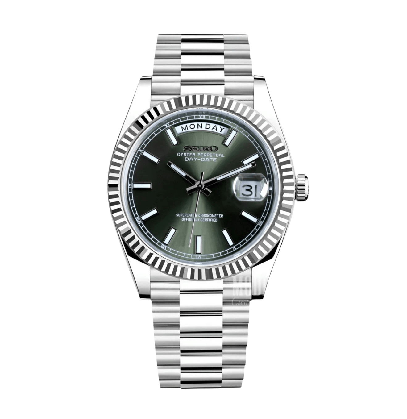 Seiko Mod Day - Date Classic Olive Green