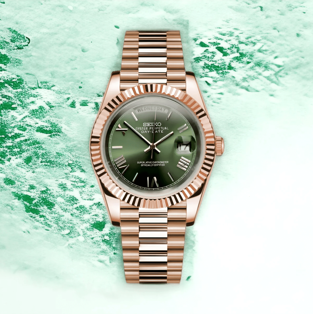 Seiko Mod Day - Date Mint Green