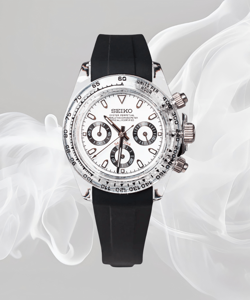 Seiko Mod Daytona Panda Clear Case