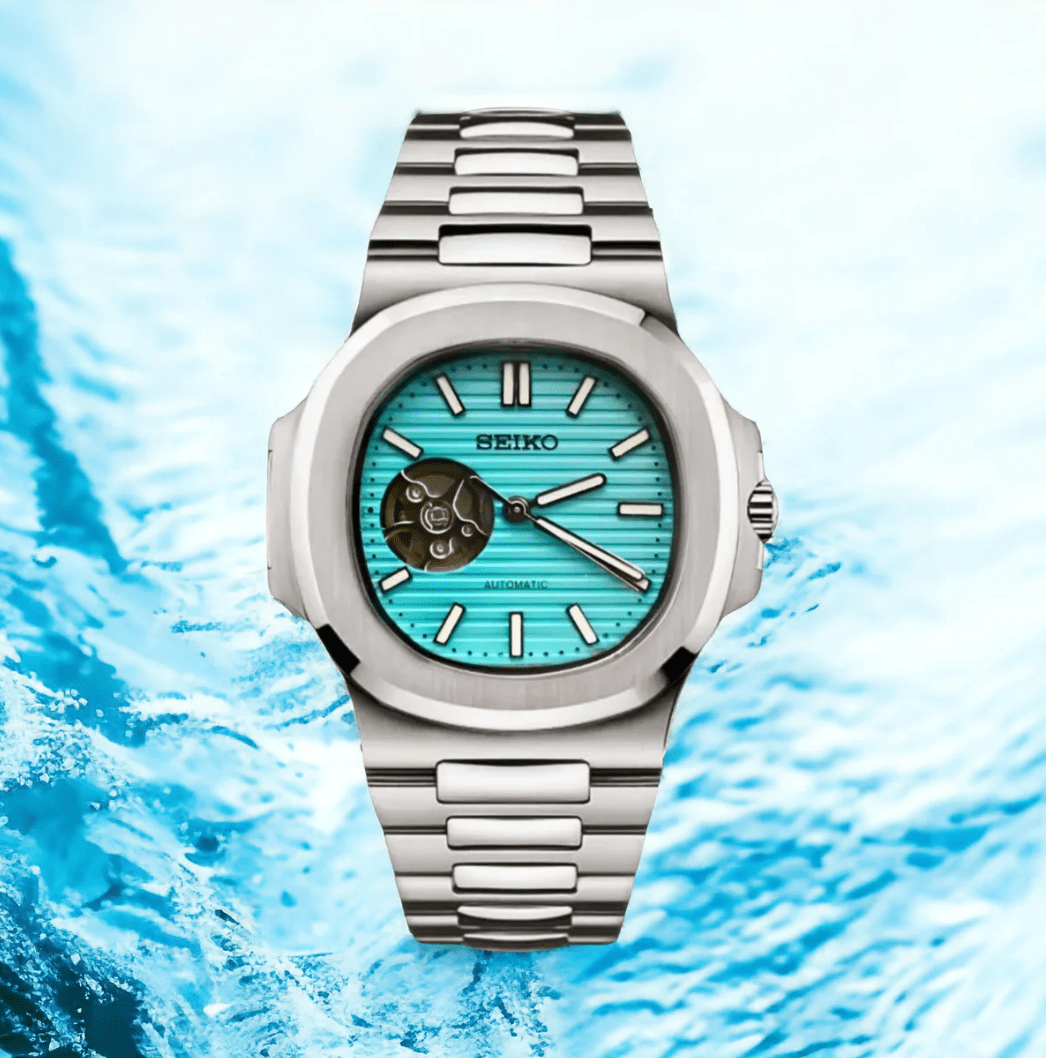 Seiko Mod Nautilus (Open Heart) Tiffany Blue