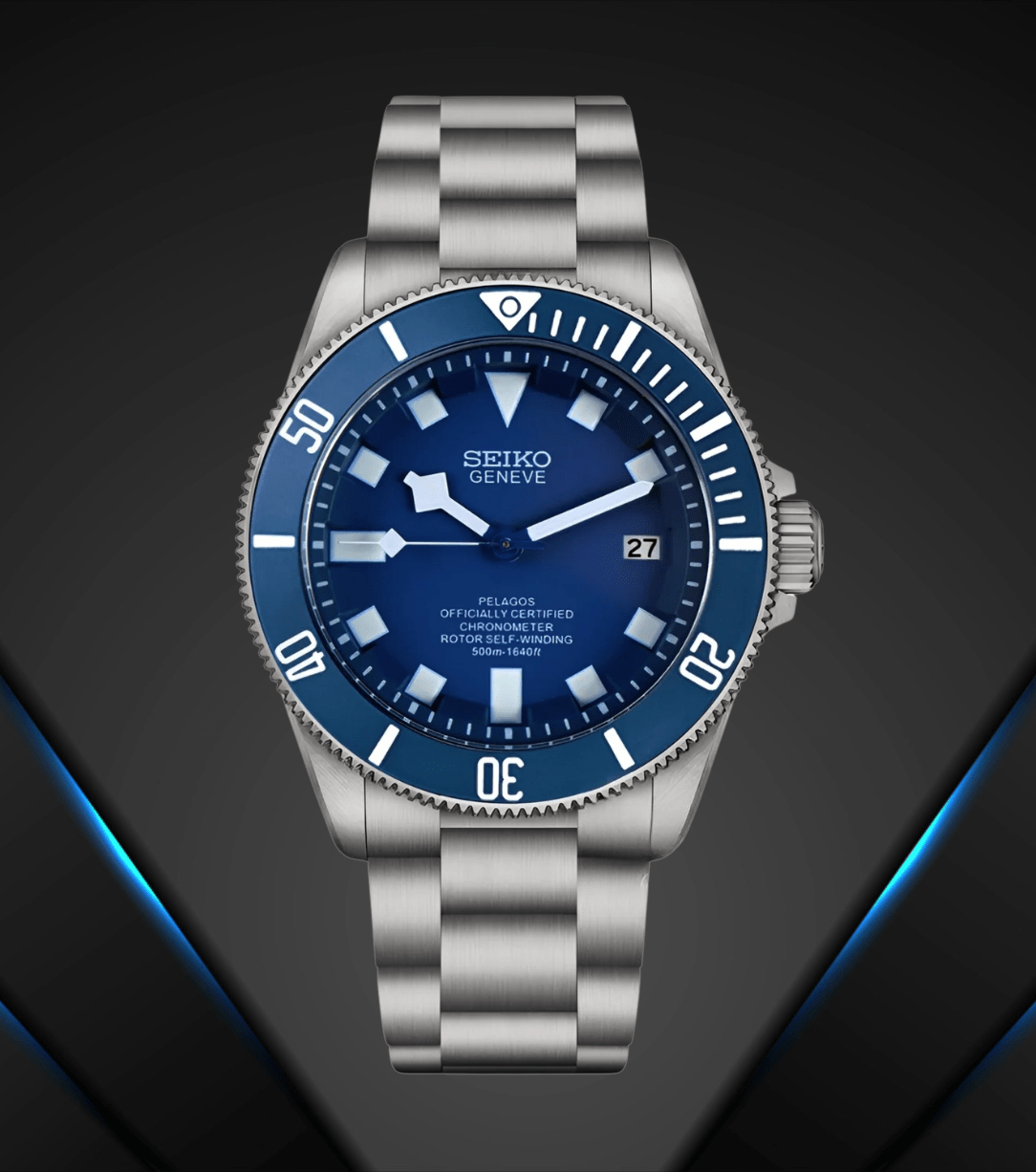 Seiko Mod Pelagos Blue