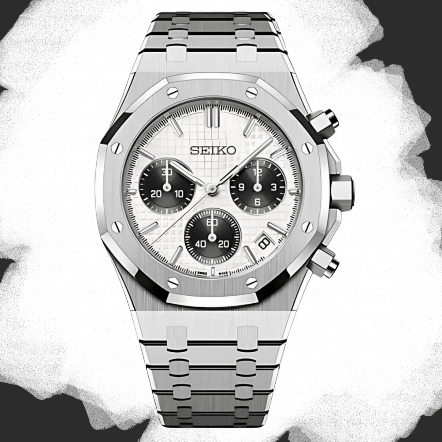 Seiko Mod Royal Oak Chronograph Panda