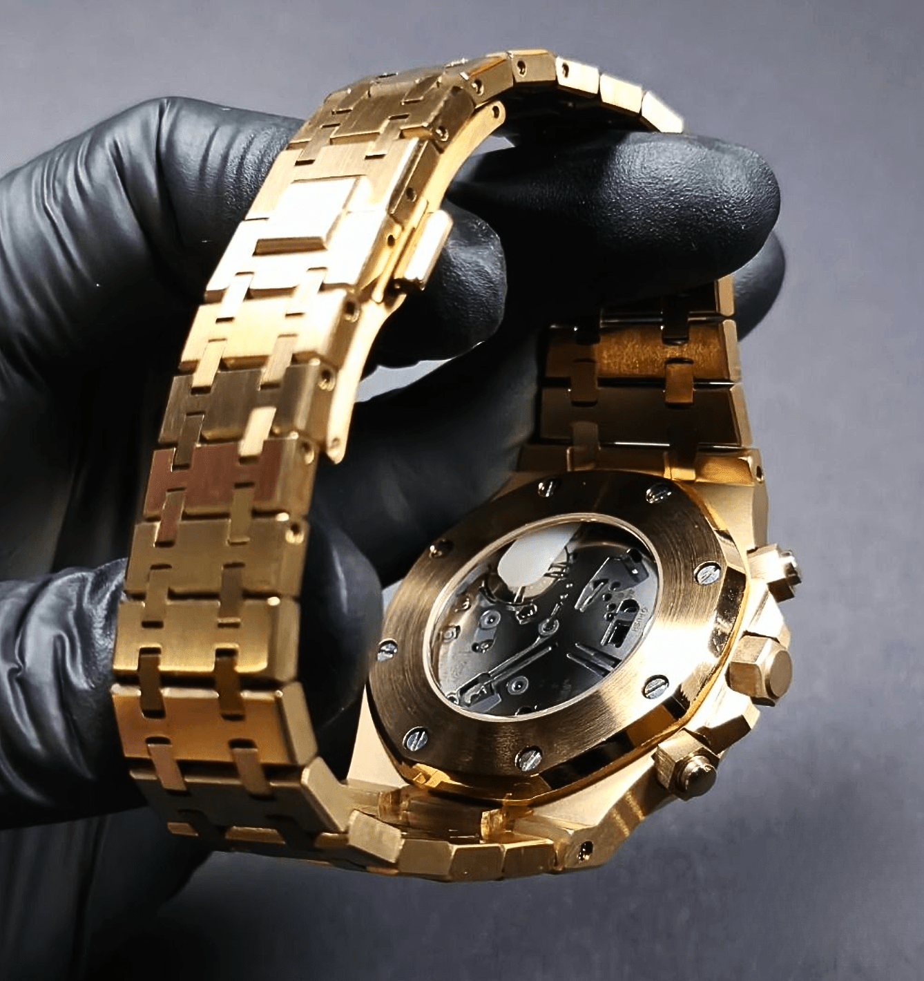 Seiko Mod Royal Oak Chronograph Rose Gold