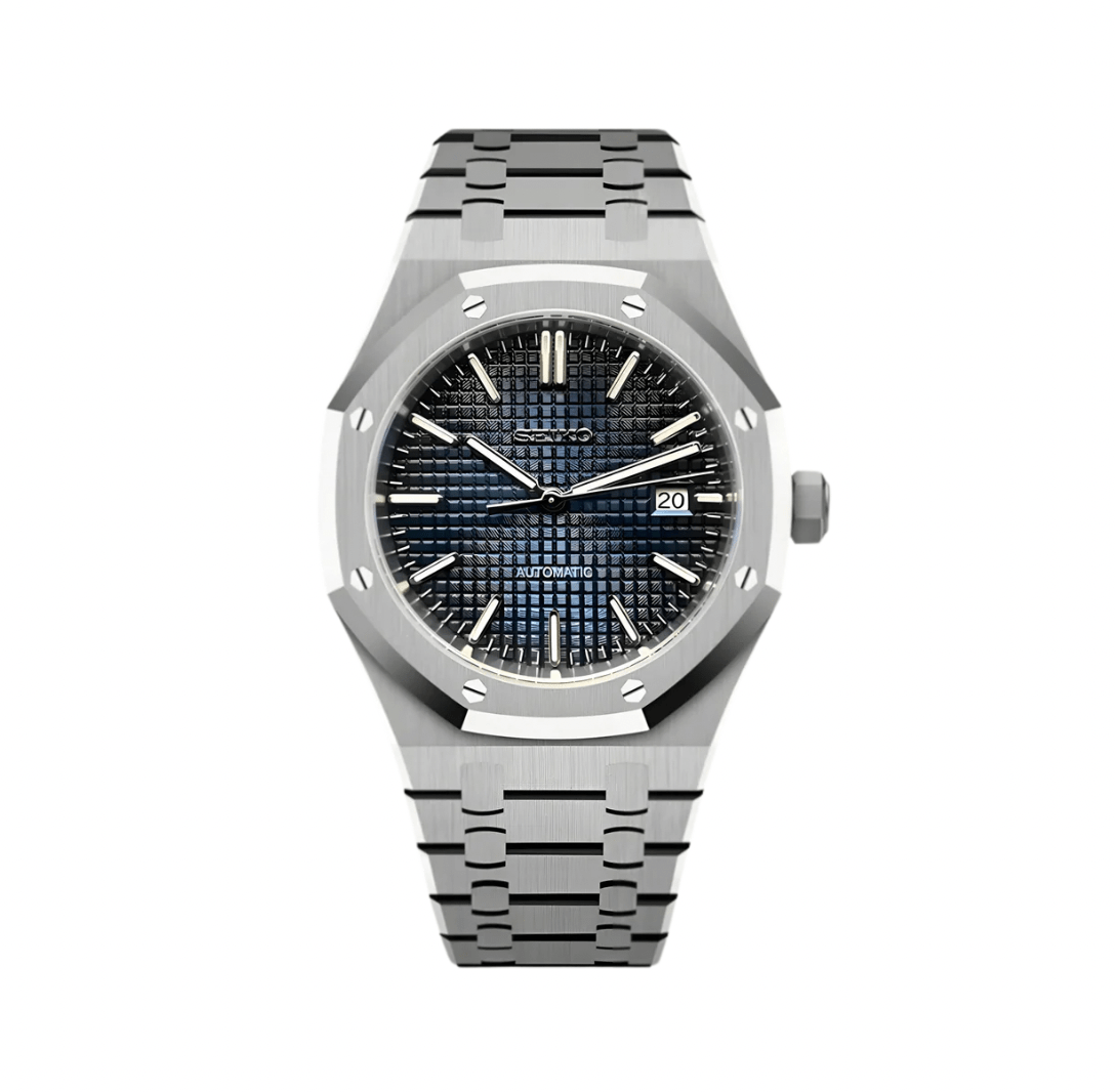 Seiko Mod Royal Oak Classic Blue NeoLux Watch Co