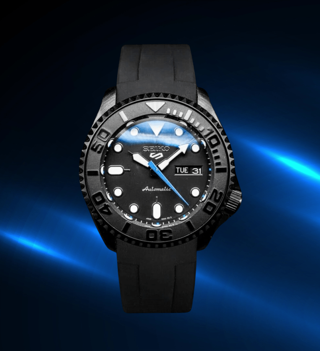 Seiko Mod SKX Black Blue