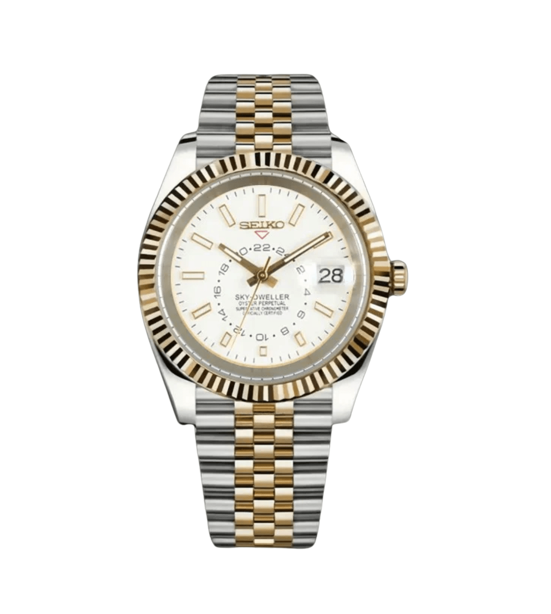 Seiko Mod Sky - Dweller Two - Tone White