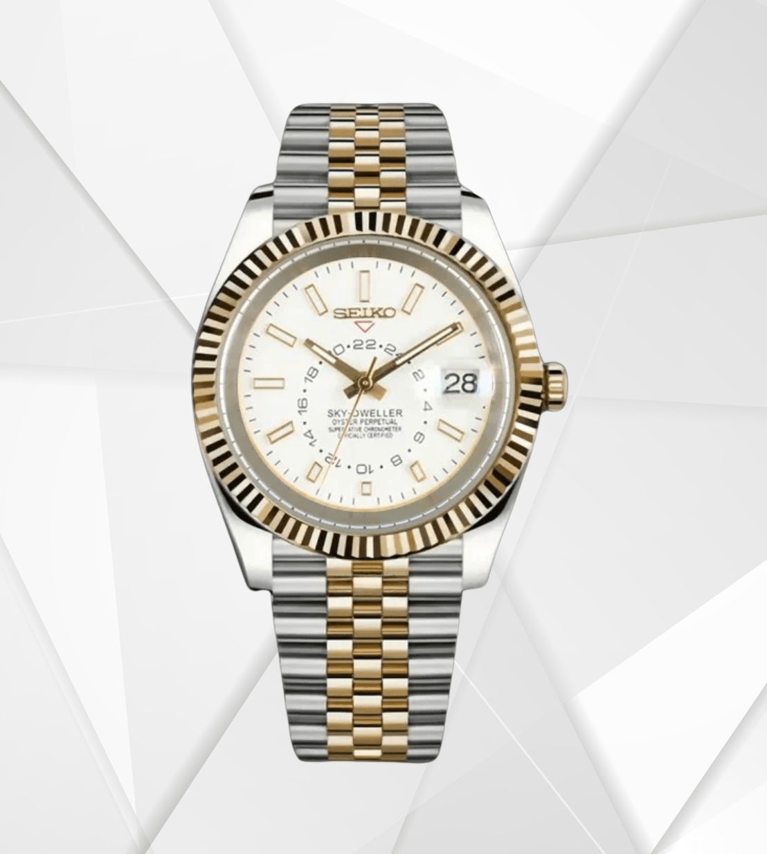 Seiko Mod Sky - Dweller Two - Tone White
