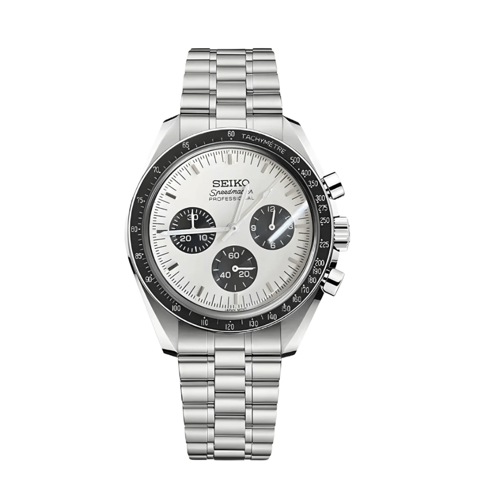 Seiko Mod Speedmaster Moonwatch White – NeoLux Watch Co