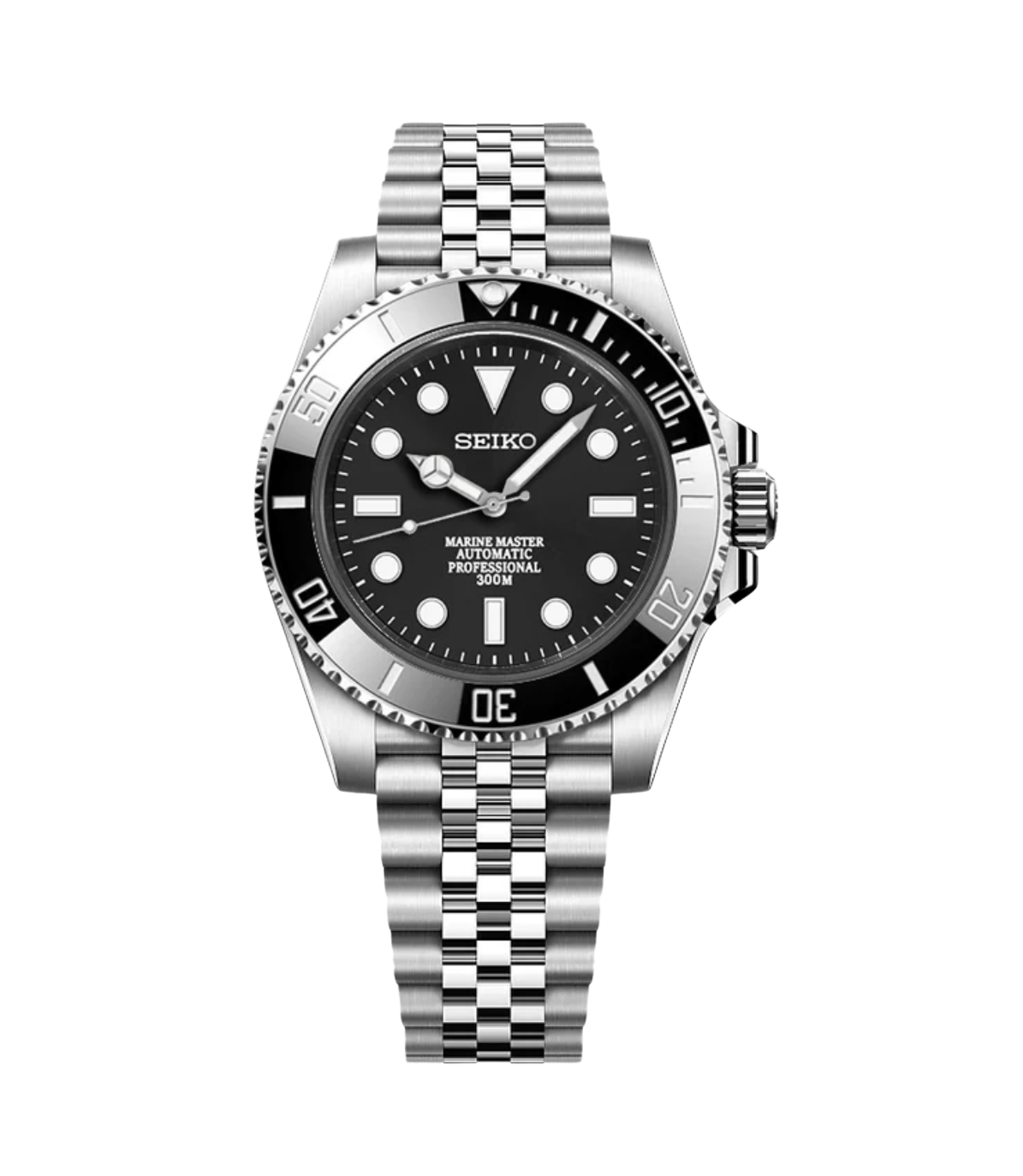 Seiko Mod Submariner Black (No Date)