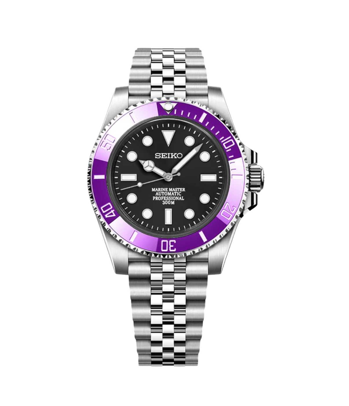 Seiko Mod Submariner Purple Surge (No Date)