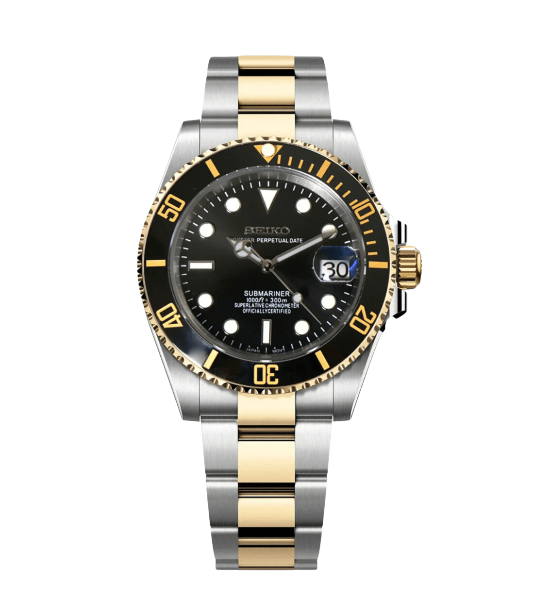 Seiko Submariner Date Seiko No Logo Watch Seiko Mod Submariner No
