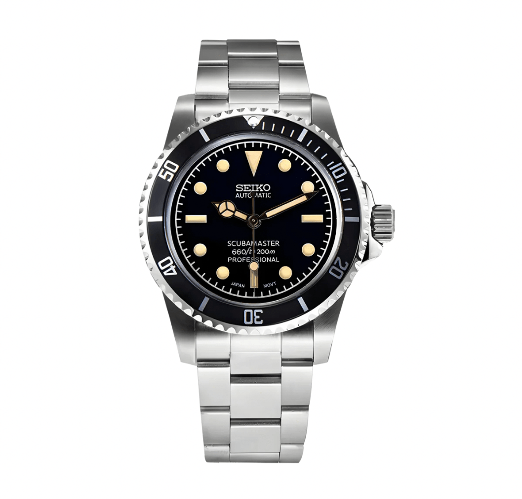Seiko Mod Submariner Vintage Black