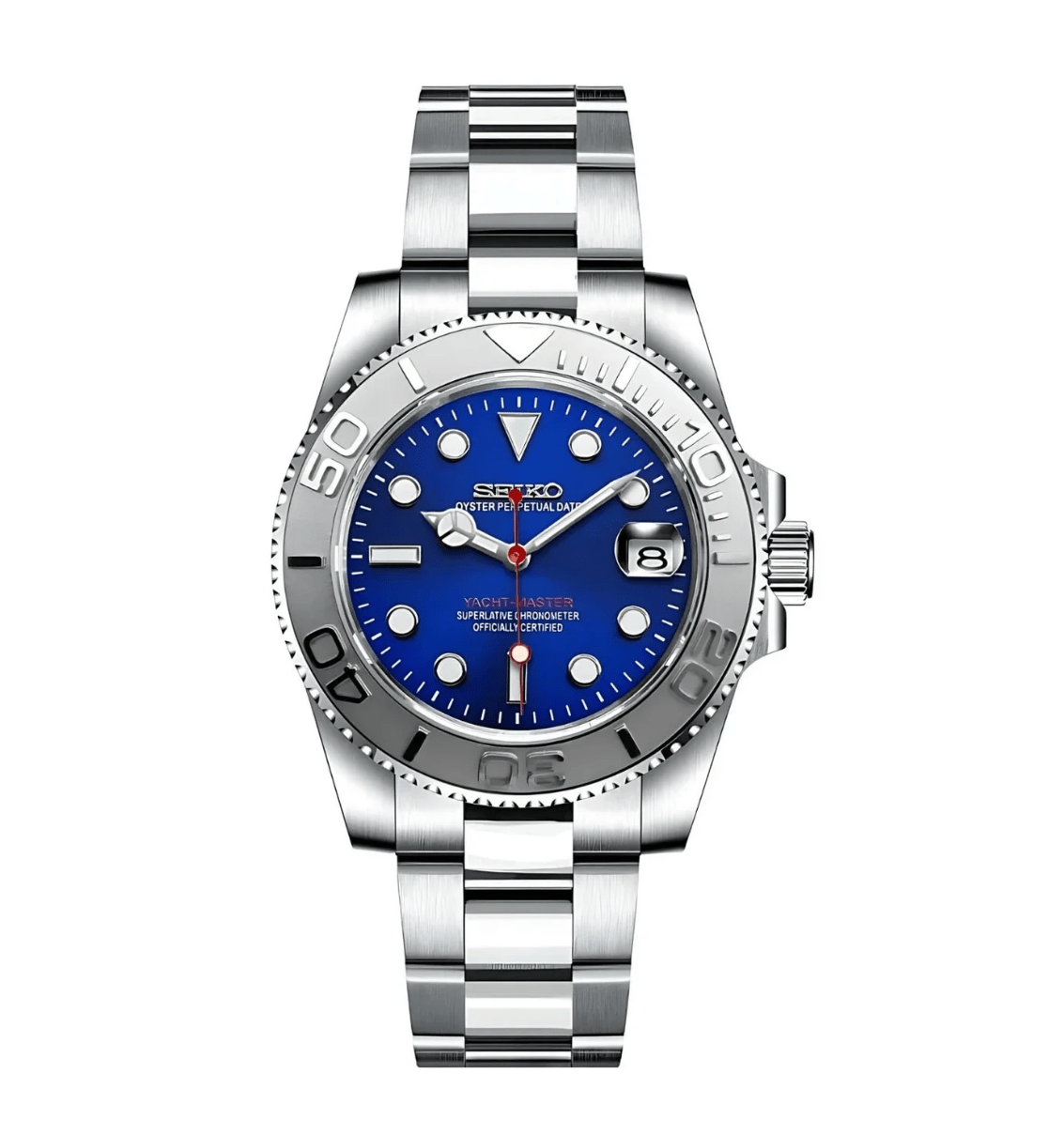 Seiko Mod Yacht Master Blue NeoLux Watch Co