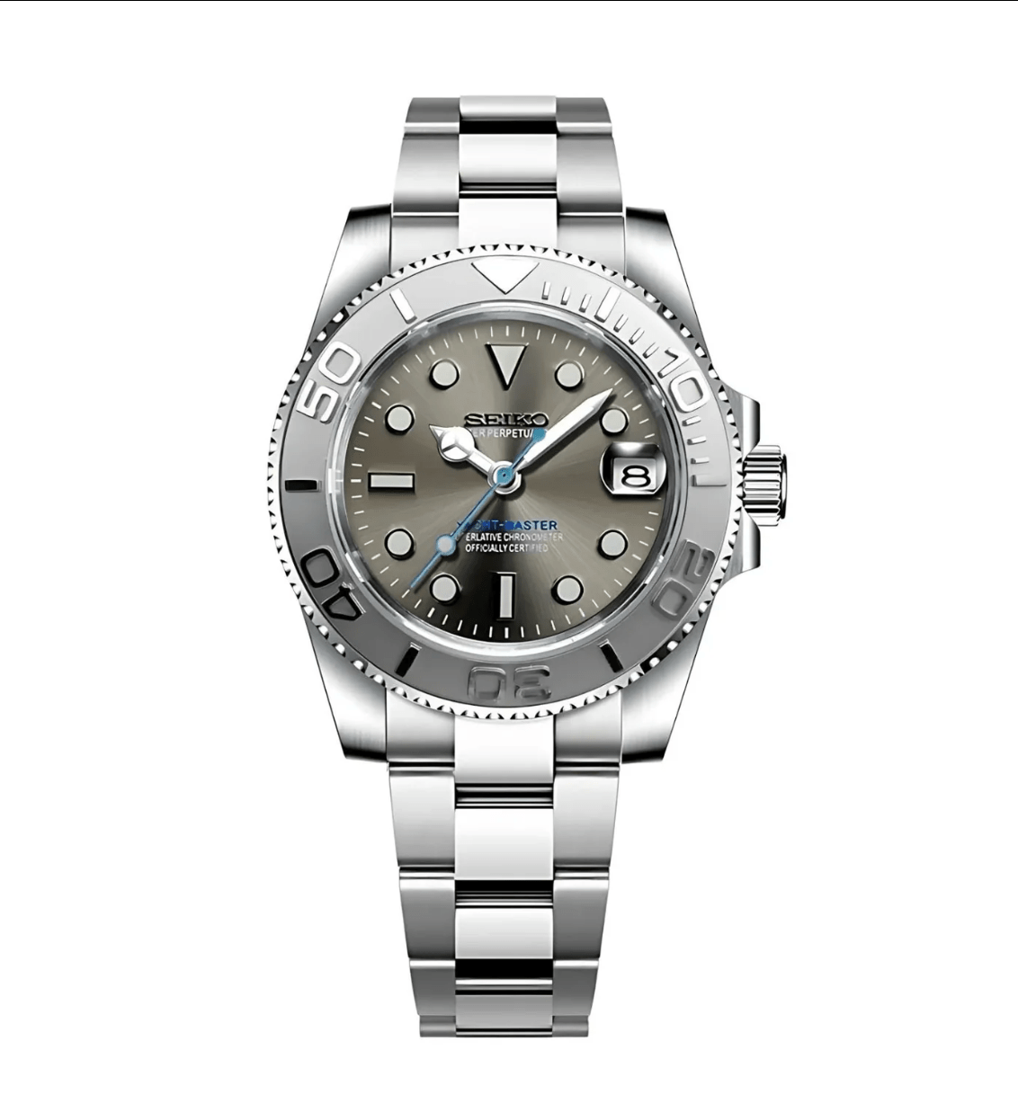 Seiko Mod Yacht Master Grey NeoLux Watch Co