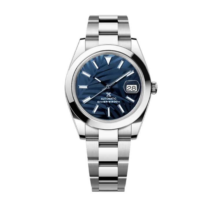 Seijust Fluted Palm Leaves Blue