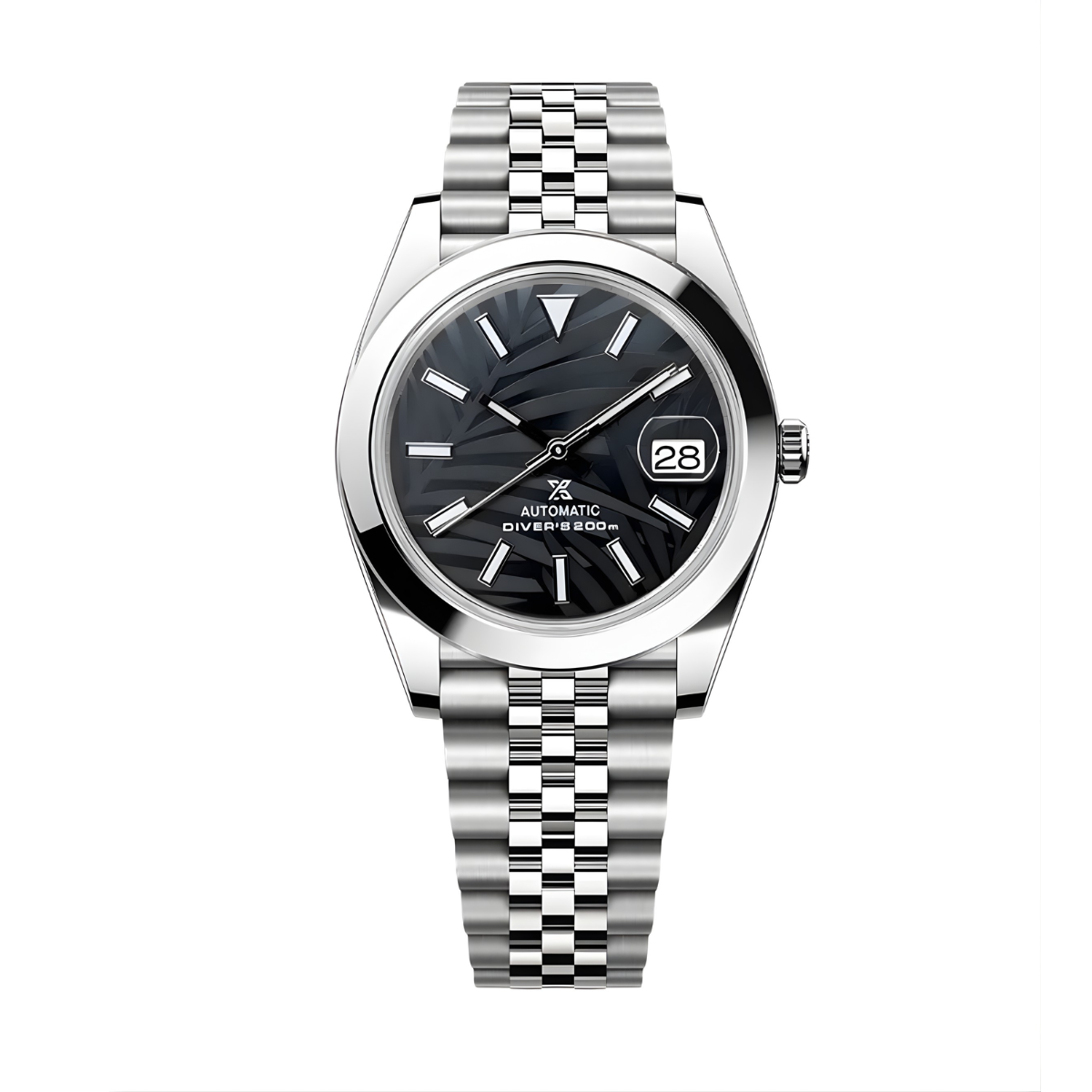 Seijust Fluted Palm Leaves Black