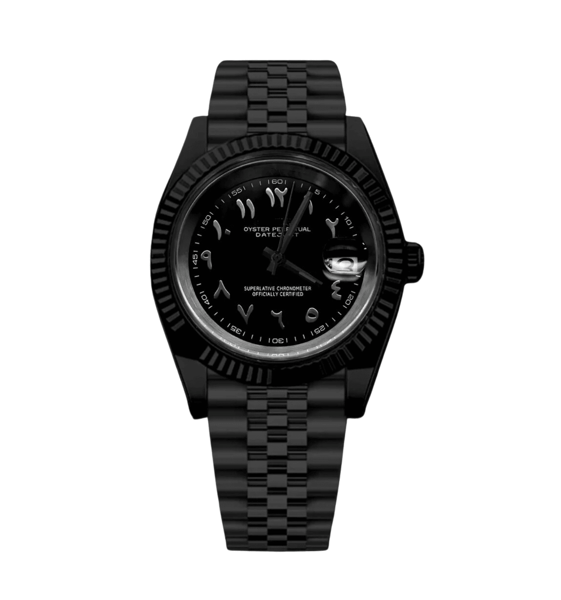 Datejust Mod "Black Panther" Arabic