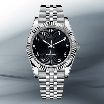 Datejust Mod Black Textured Arabic