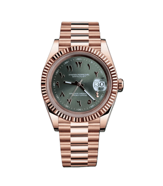 Datejust Mod RG Arabic Olive Green