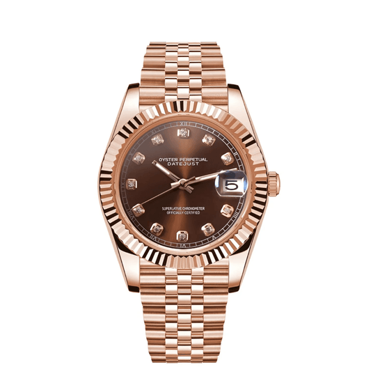Datejust Mod Rose Gold Crystal Champagne
