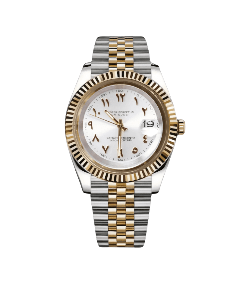 Datejust Mod Two - Tone Arabic Pure White