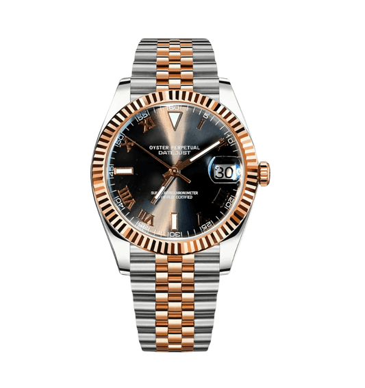 Datejust Mod Twotone Black Roman