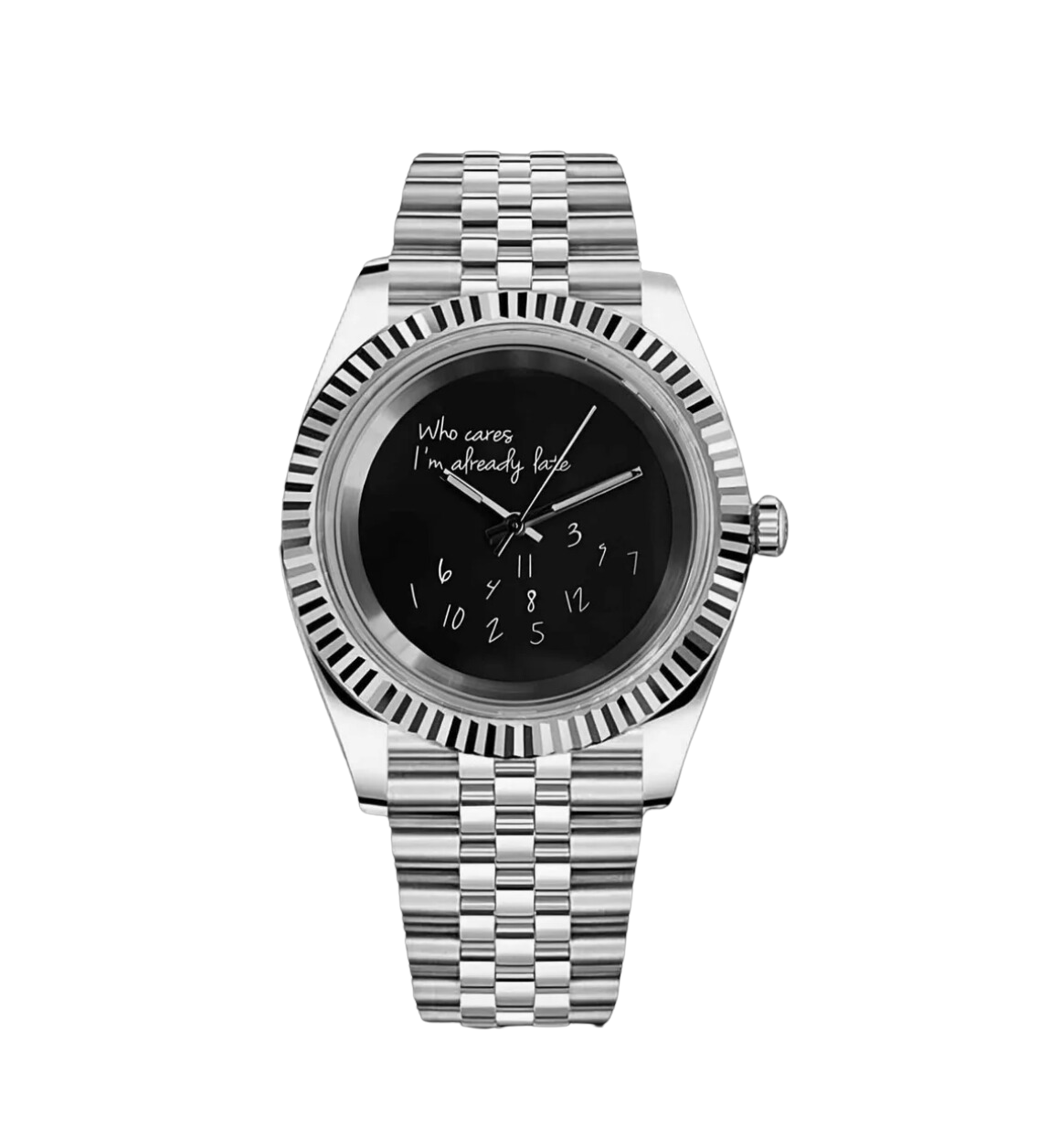 Datejust Mod "Who Cares?" - Black