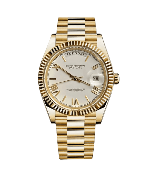Day - Date Mod Roman Gold White