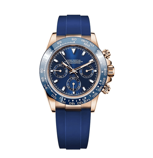 Daytona Mod Rose Gold Blue - Silicone