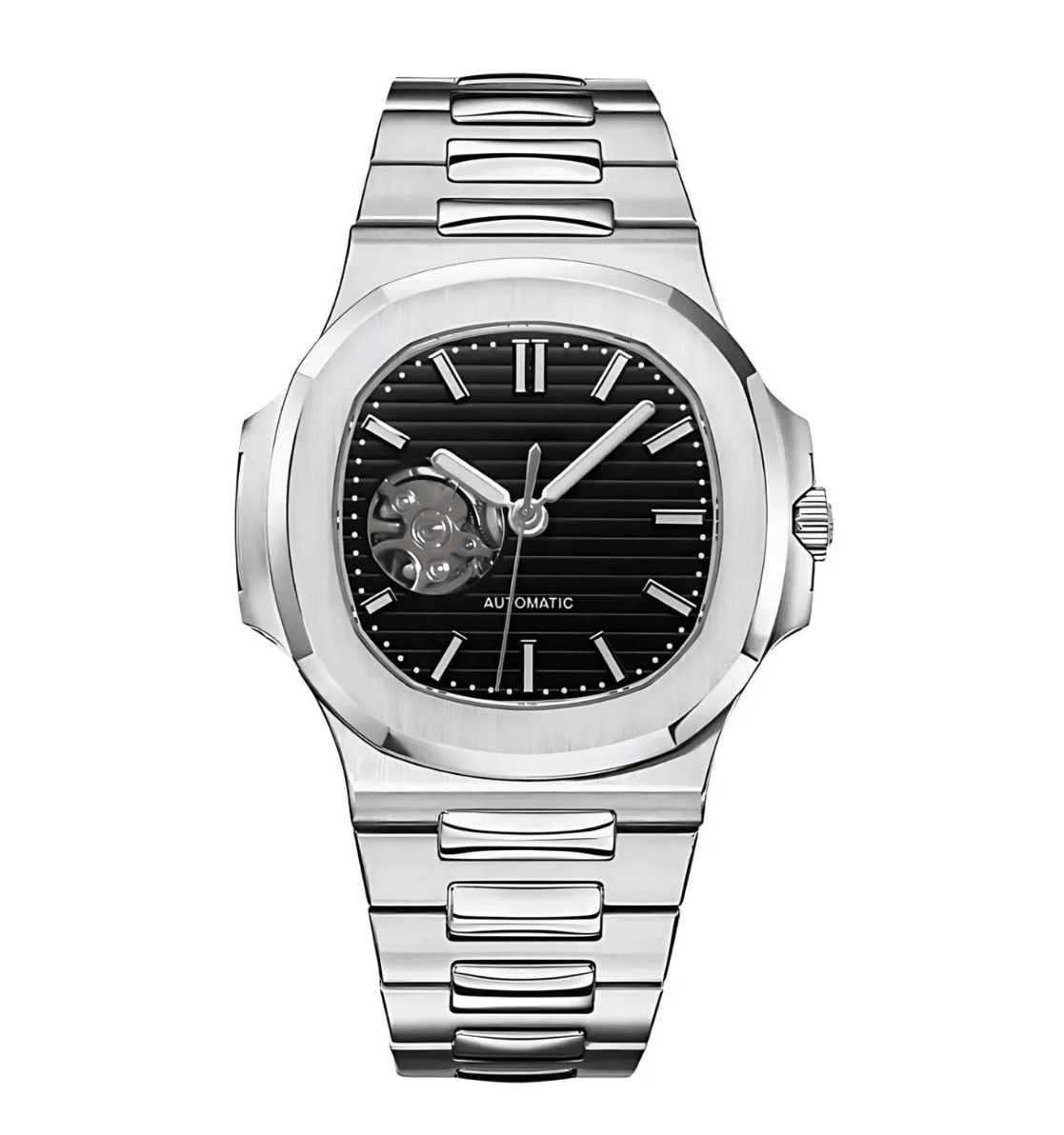 Nautilus Mod (Open Heart) Silver - Black