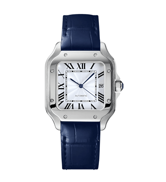 Santos Mod White Blue Leather