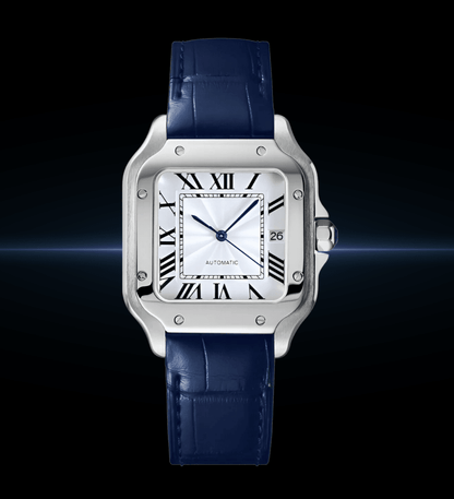 Santos Mod White Blue Leather