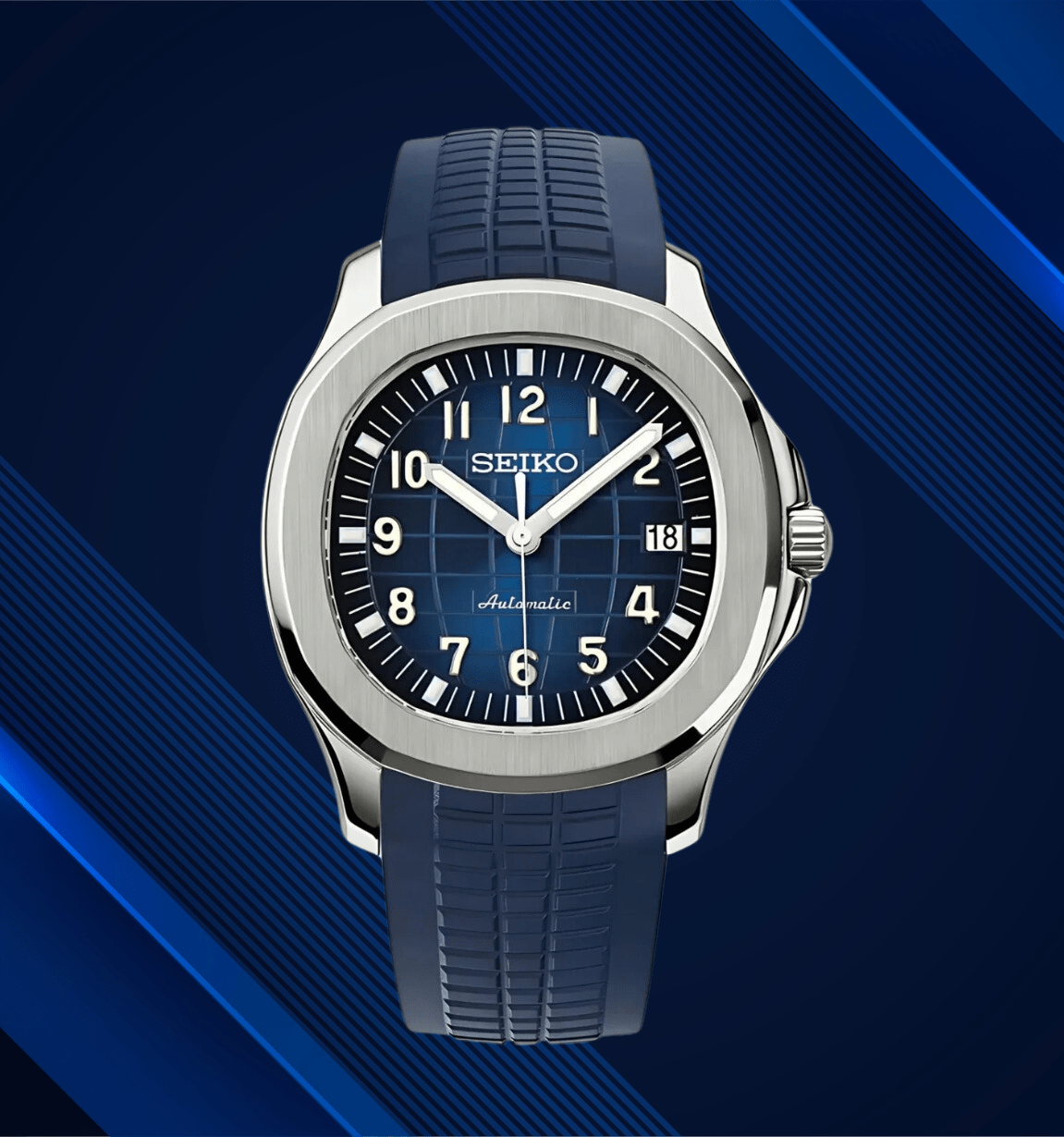 Seiko Mod Aquanaut Silver Blue