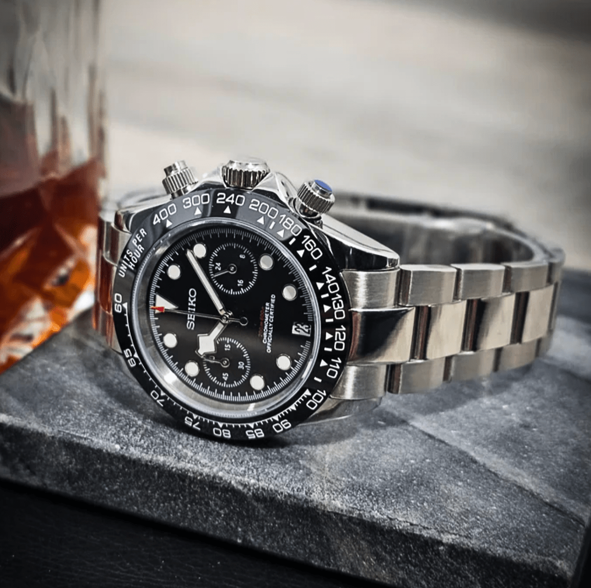 Seiko Mod Black Bay Chrono Black – NeoLux Watch & Co