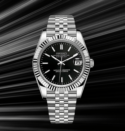 Seiko Mod Datejust Black Classic