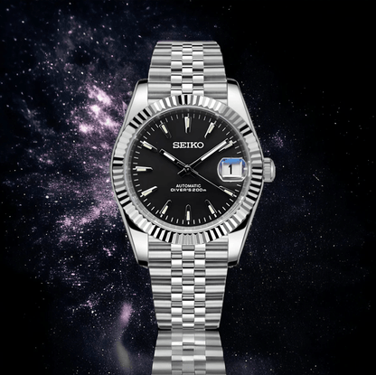 Seiko Mod Datejust Black Infinity