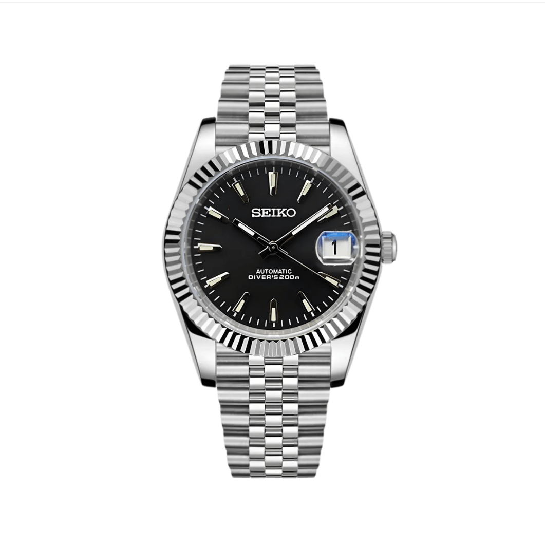 Seiko Mod Datejust Black Infinity