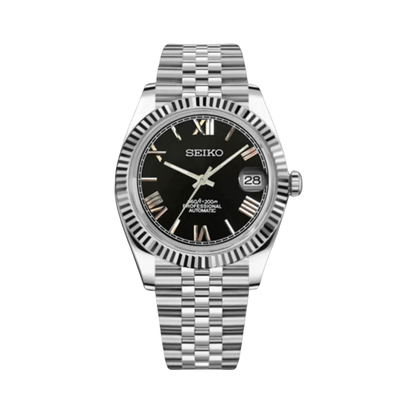 Seiko Datejust Black Roman