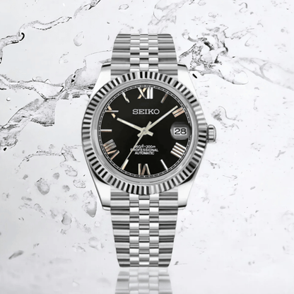 Seiko Datejust Black Roman