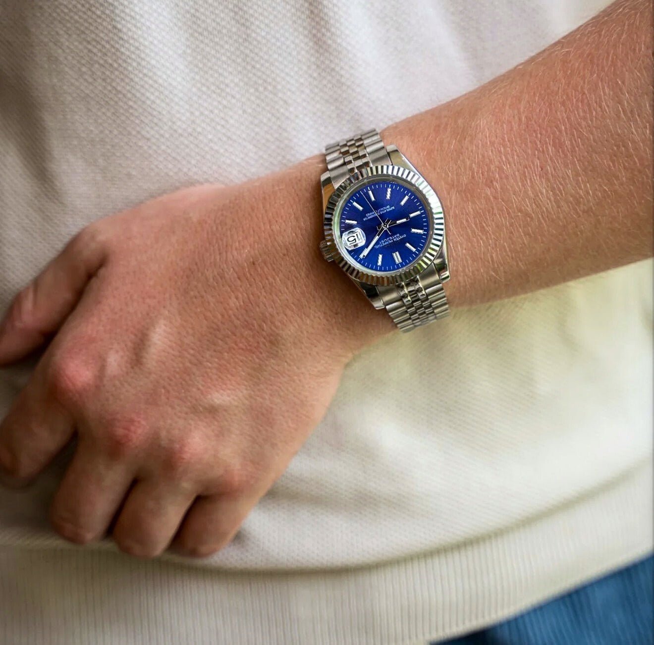 Seiko Mod Datejust Blue Classic
