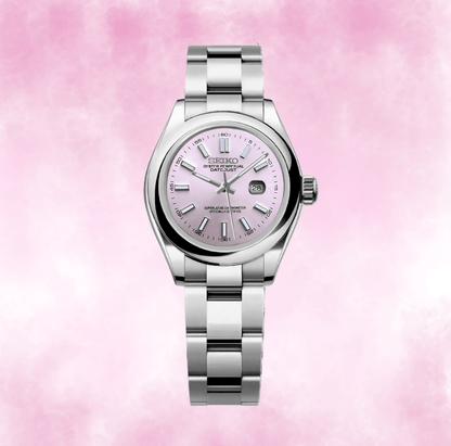 Seiko Mod Datejust Lady Classic Pink